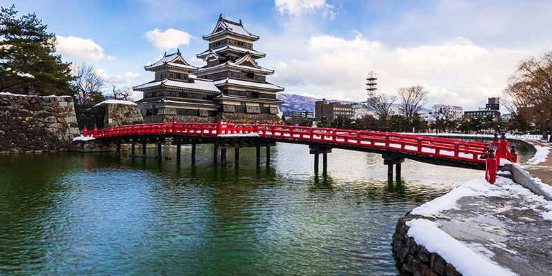 Matsumoto Castle in Matsumoto Japan